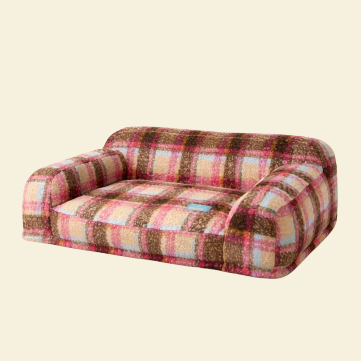 Vintage Plaid Sofa