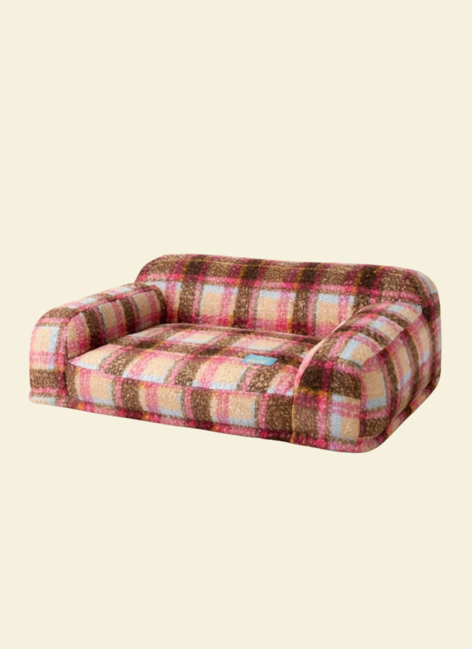 Vintage Plaid Sofa